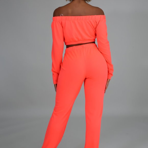 2pc Coral Joggers Set - Picture 2 of 2